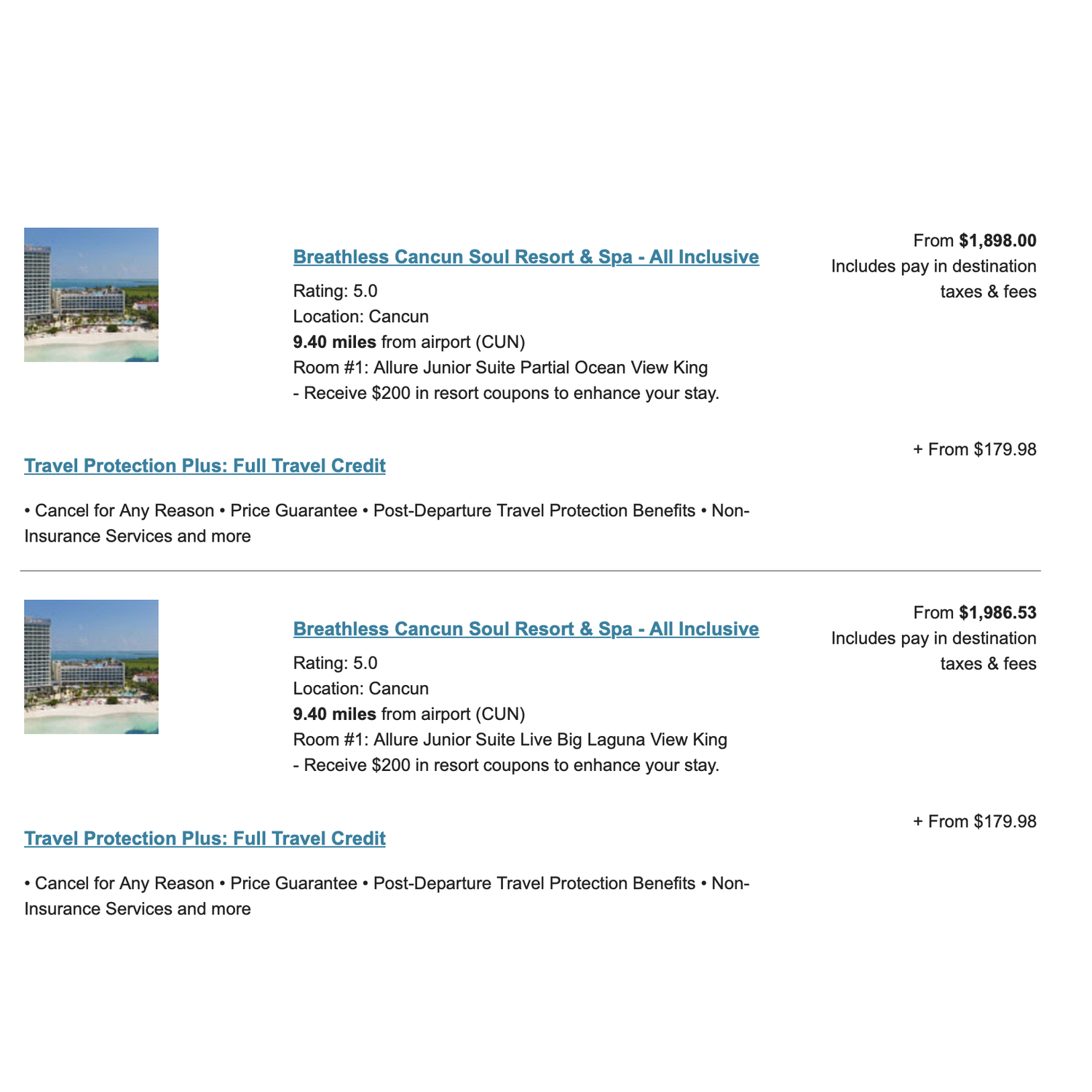 The example given is priced at 3 nights, Thursday-Sunday for couples/two people. 
 

Please call 'Just Your Way Travel' for single pricing. 
 
Many rooms are selling out!