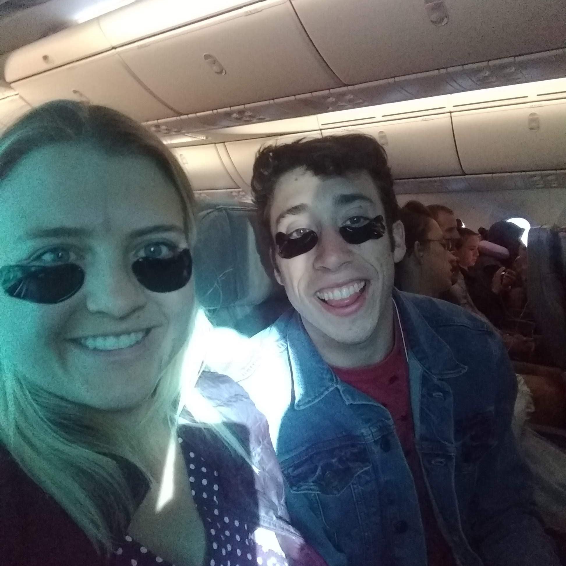 Skincare shenanigans on a trans-atlantic flight