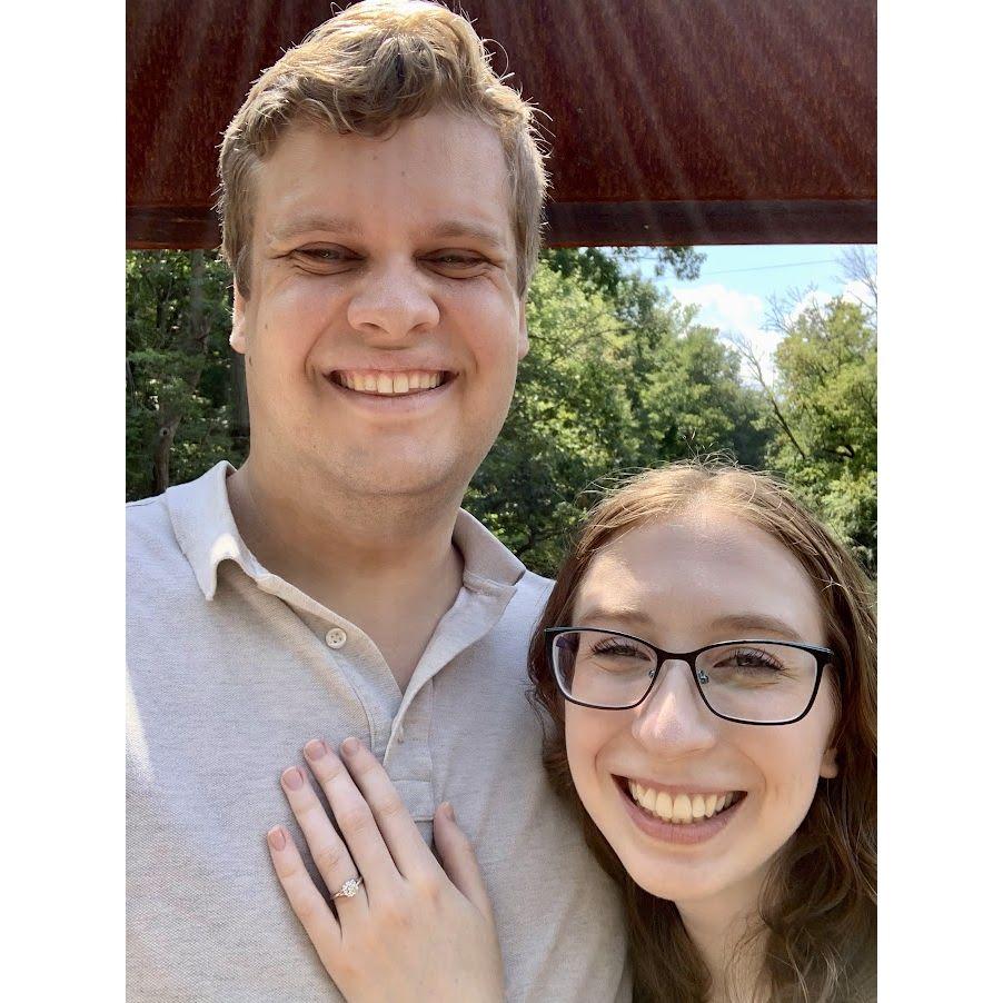 Our first photo post-engagement!