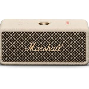 Marshall Emberton III Portable Bluetooth Speaker - Rugged Waterproof IP67 Design | Loud Stereo Sound, Deep Bass with 32+ Hr Playtime | Compact and Wireless for Travel and Outdoors - Cream