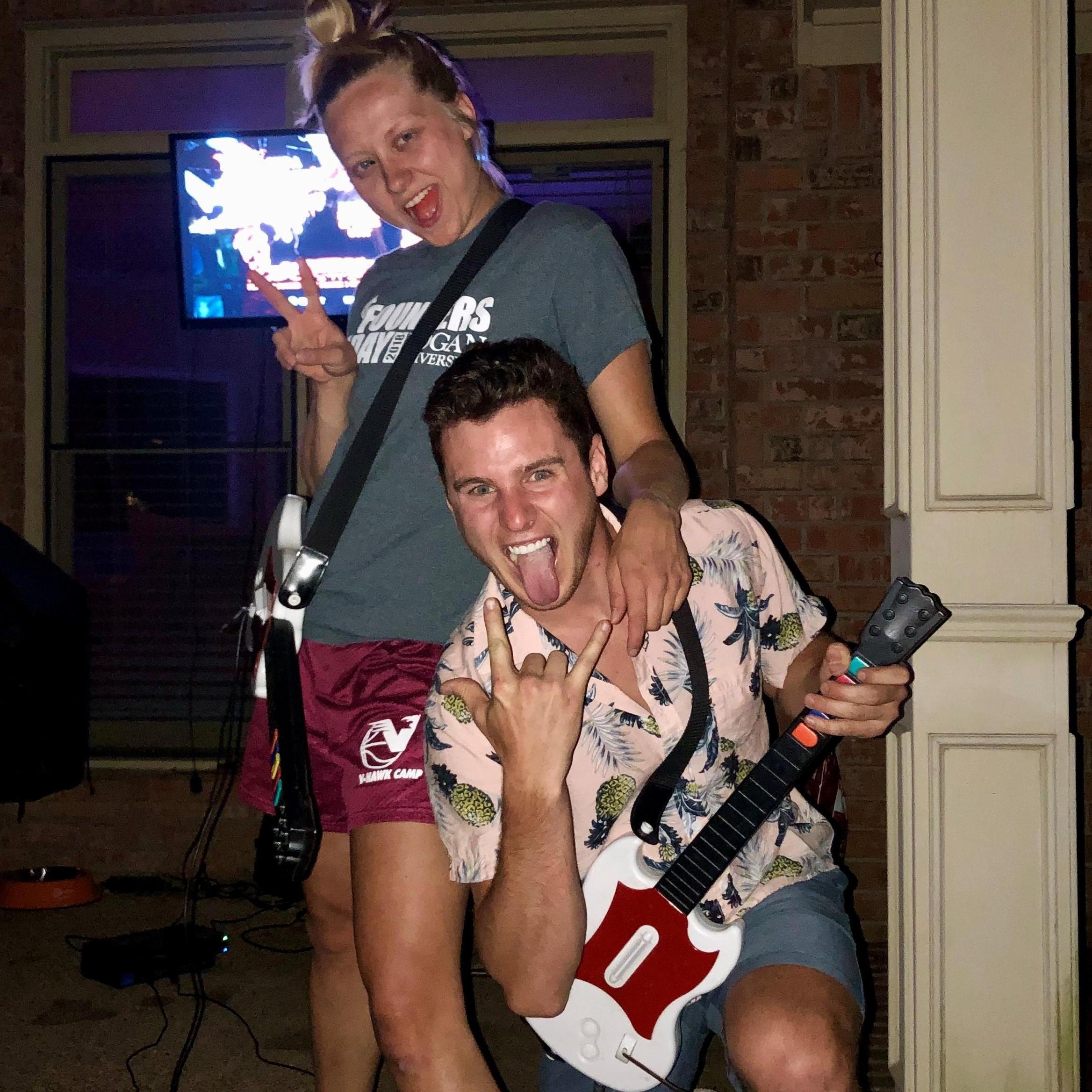 Who do you think is better at Guitar Hero?! We dig these bad boys out of the closet every so often to battle it out