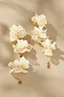 Triple Flower Earrings