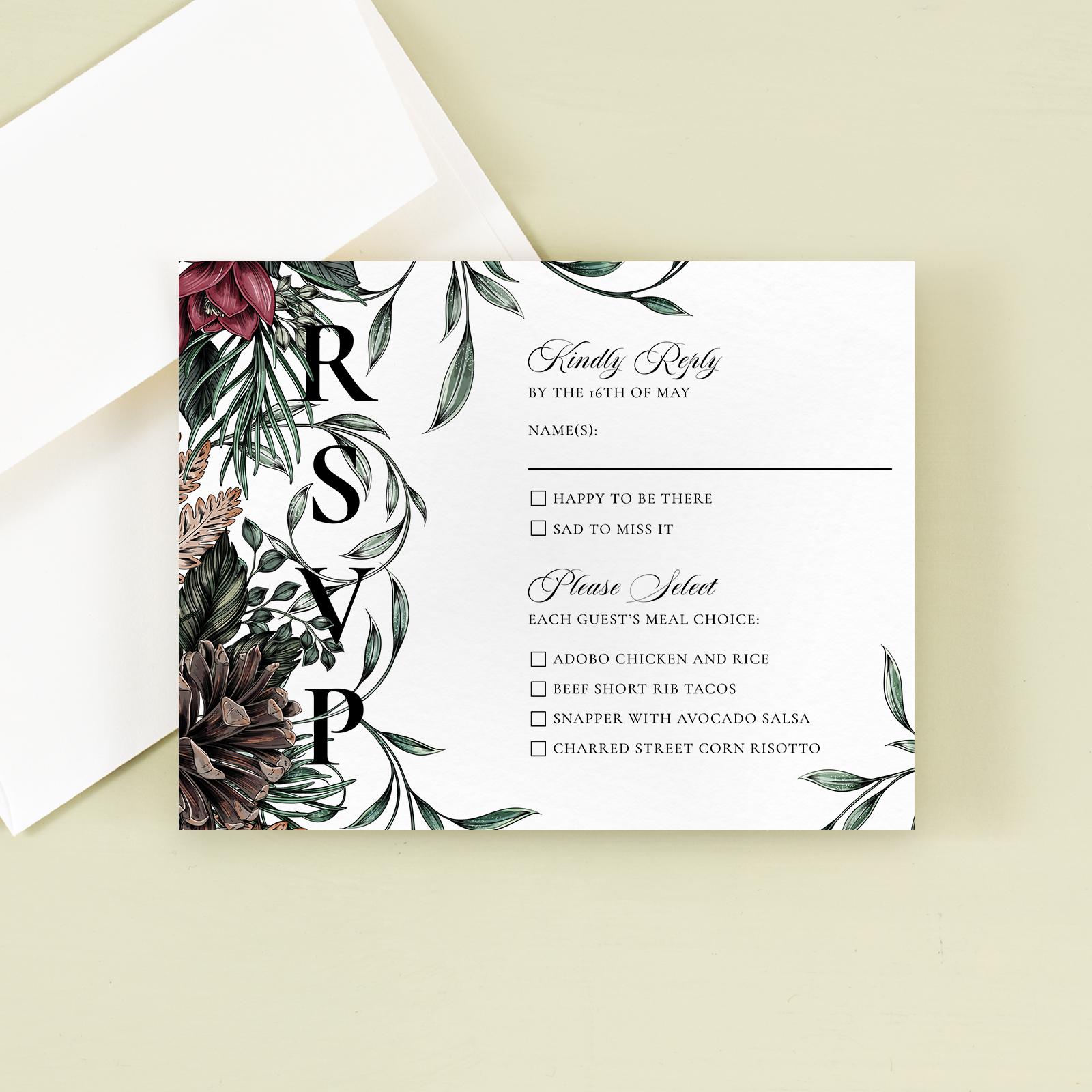 Zola Wedding Invitations - Poconos Bloom