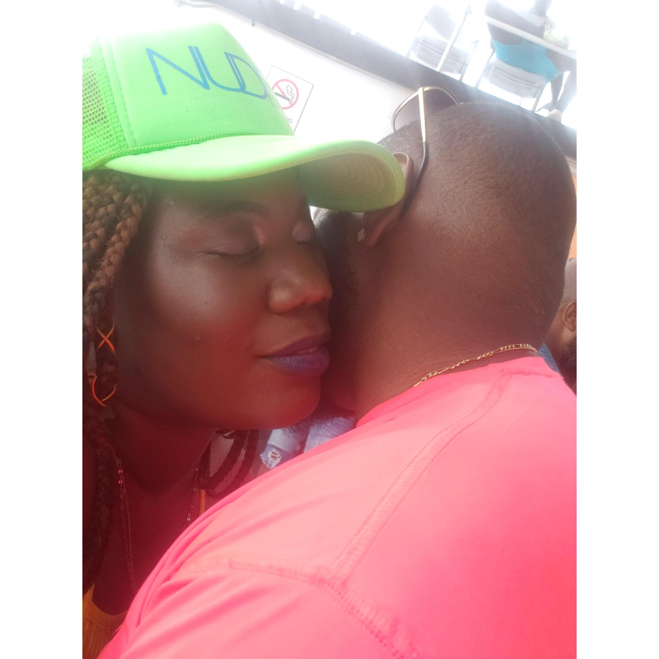 This day ended with Adiasha saying I Love You for the first time at all places Cheffette Parking Lot.