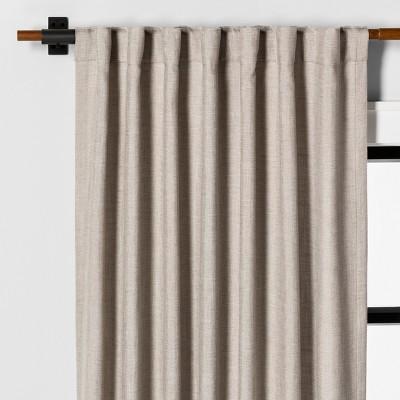 108" Curtain Panel Solid Fresno Pebble - Hearth & Hand&#153; with Magnolia