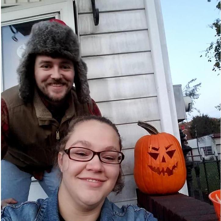 Halloween 2017, our first month in our first home together. We made the final decorations that day - 7 years together