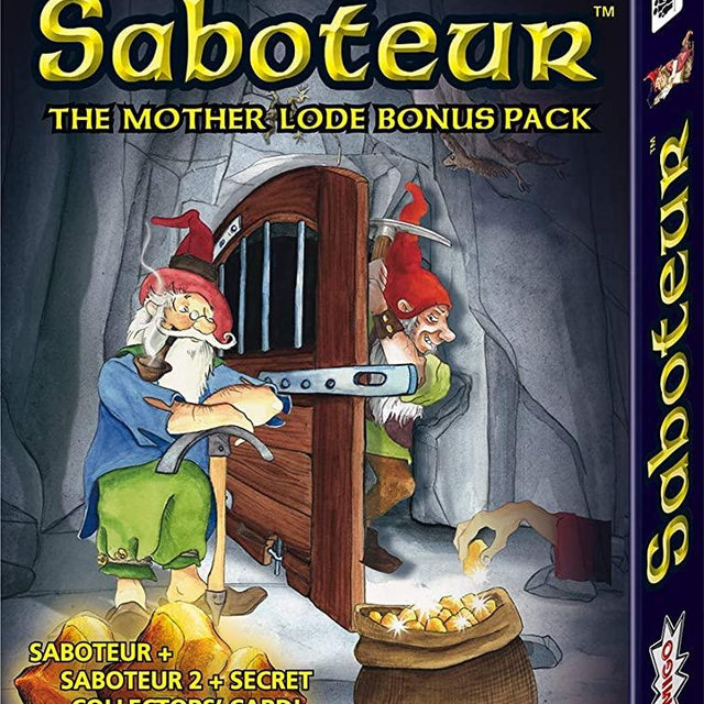 Saboteur Mother Lode Bonus Pack Card Game with Saboteur, Saboteur 2 & Secret Collectors’ Card—Amazon Exclusive