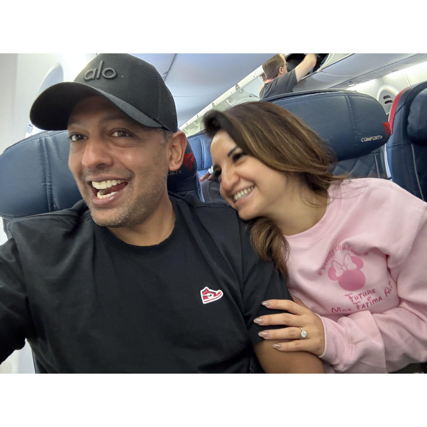 Coming back to Seattle from Disneyland as his fiancee