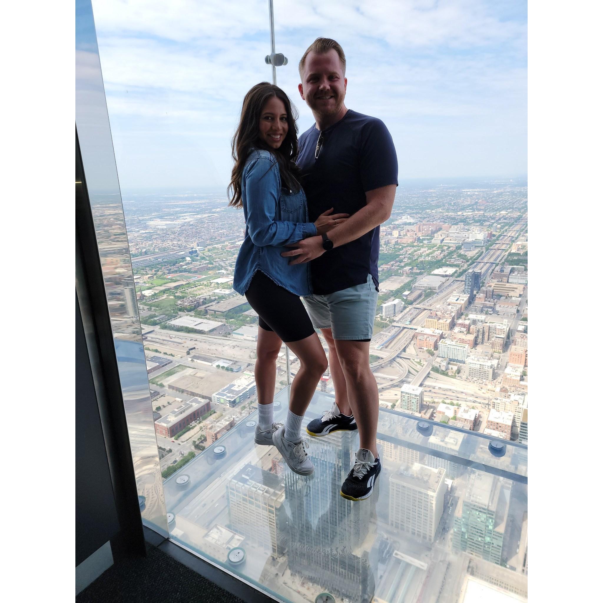 Jack surprised Chelsea with a trip to Chicago in 2021. The windy city was on both of their bucket lists.