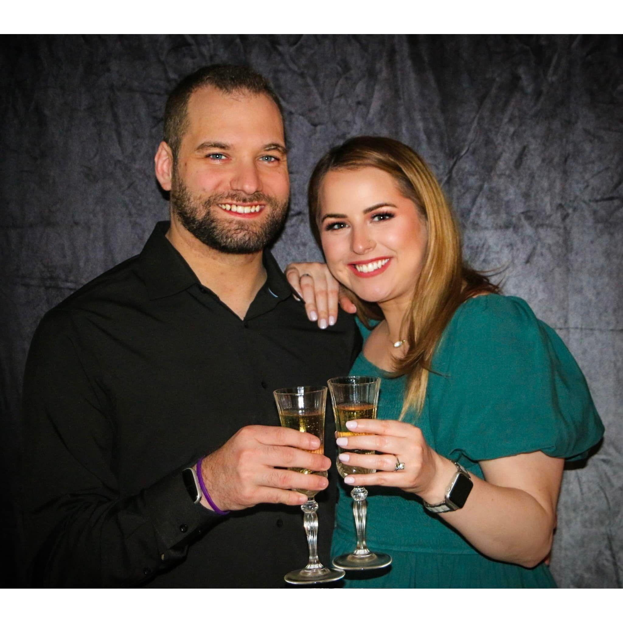 Brandon proposed at their favorite Restaurant, the Brickwalk Tavern on March 30, 2024!