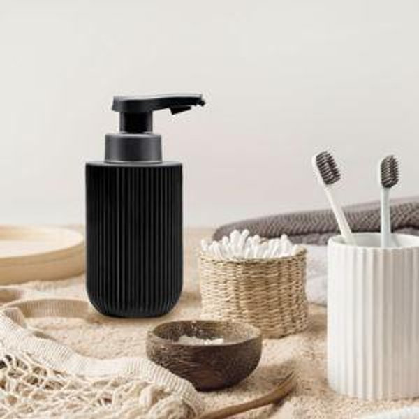 12 oz Rechargeable Liquid Soap Dispenser with Electric Sensor Pump, Black