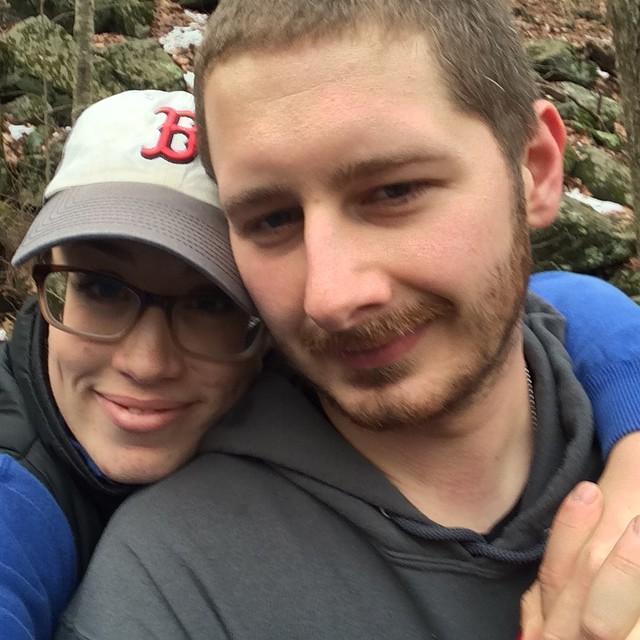 Enjoying a quiet hike through Sessions Woods, one of our favorite things to do!
~2014