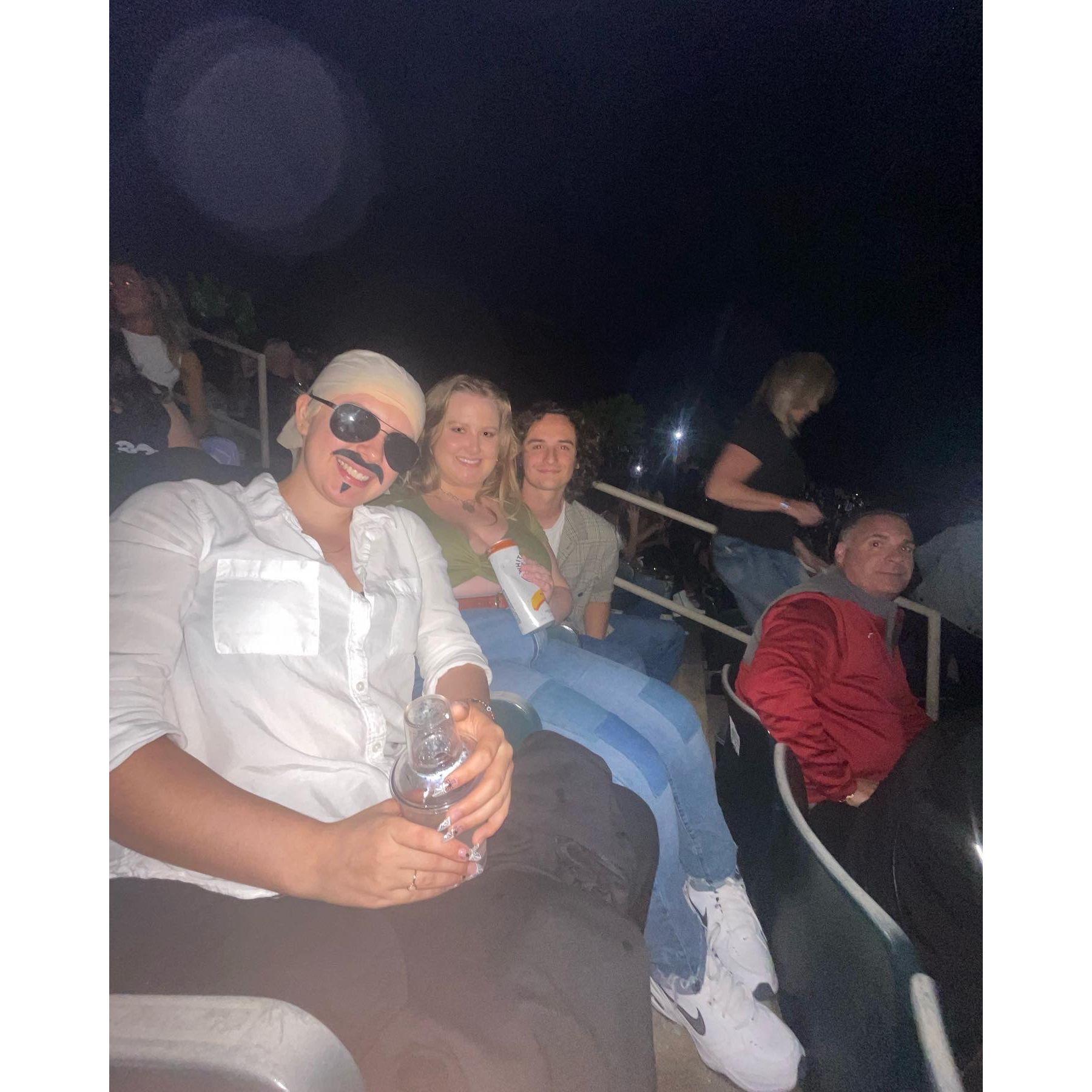 when we sat next to pitbull at a pitbull concert