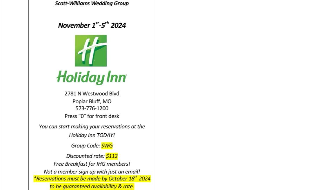The Wedding Website of James “David” Scott and Christina Williams