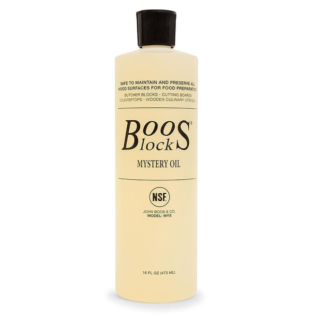 John Boos 16oz Mystery Oil - Wood Cutting Boards Food Grade Mineral Conditioner