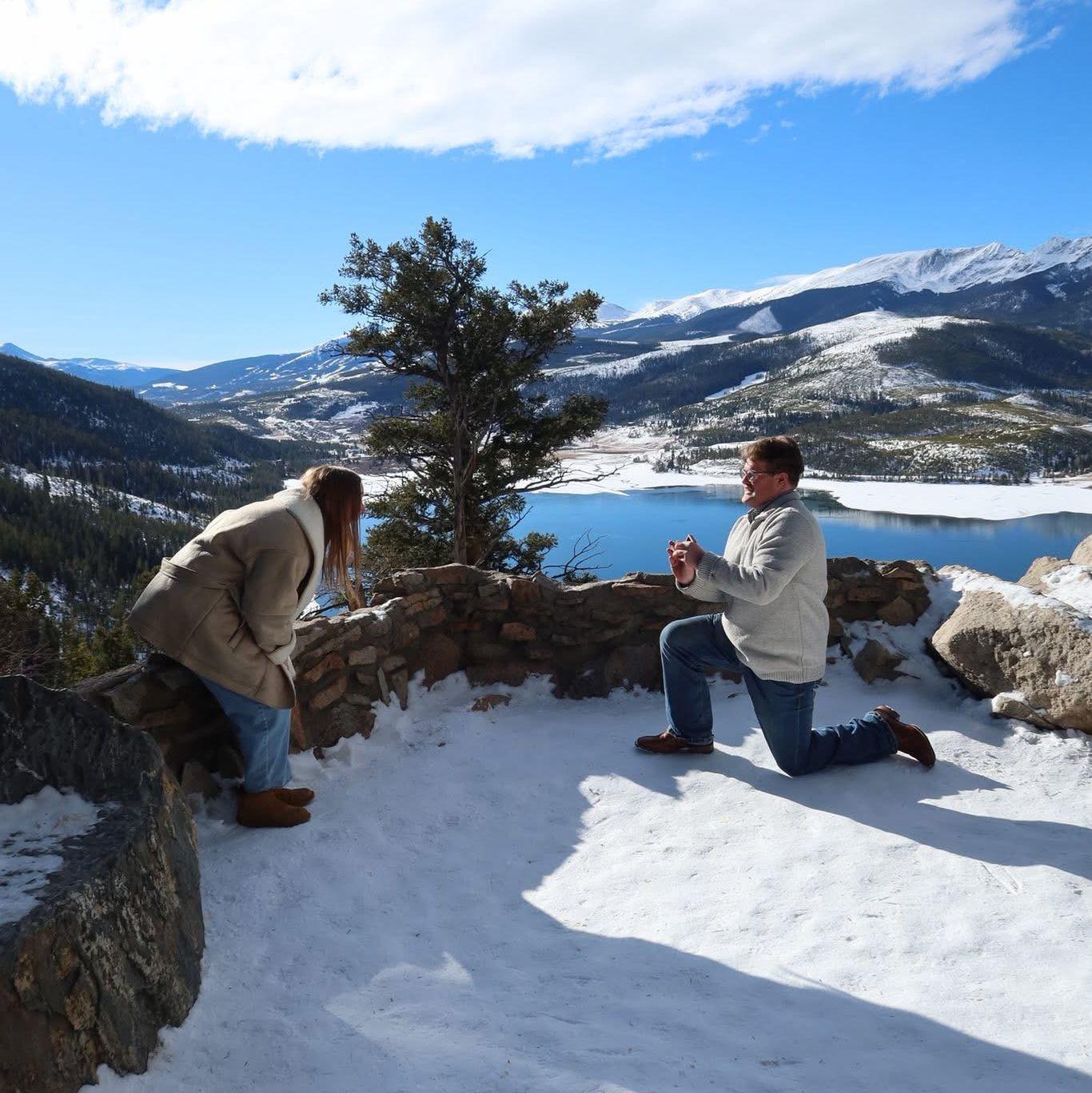 January 7 2026: Braden proposed to Allison in Breckenridge, Colorado! Best day ever!