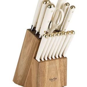 Martha Stewart Lockton 16-pc. Knife Block Set - Black