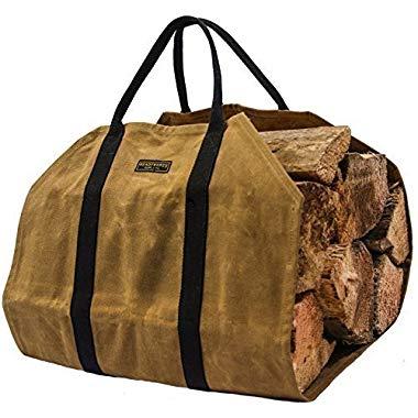 Readywares Waxed Canvas Firewood Log Carrier