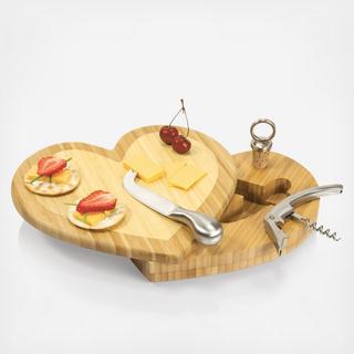 Heart Cheese Board & Tool Set