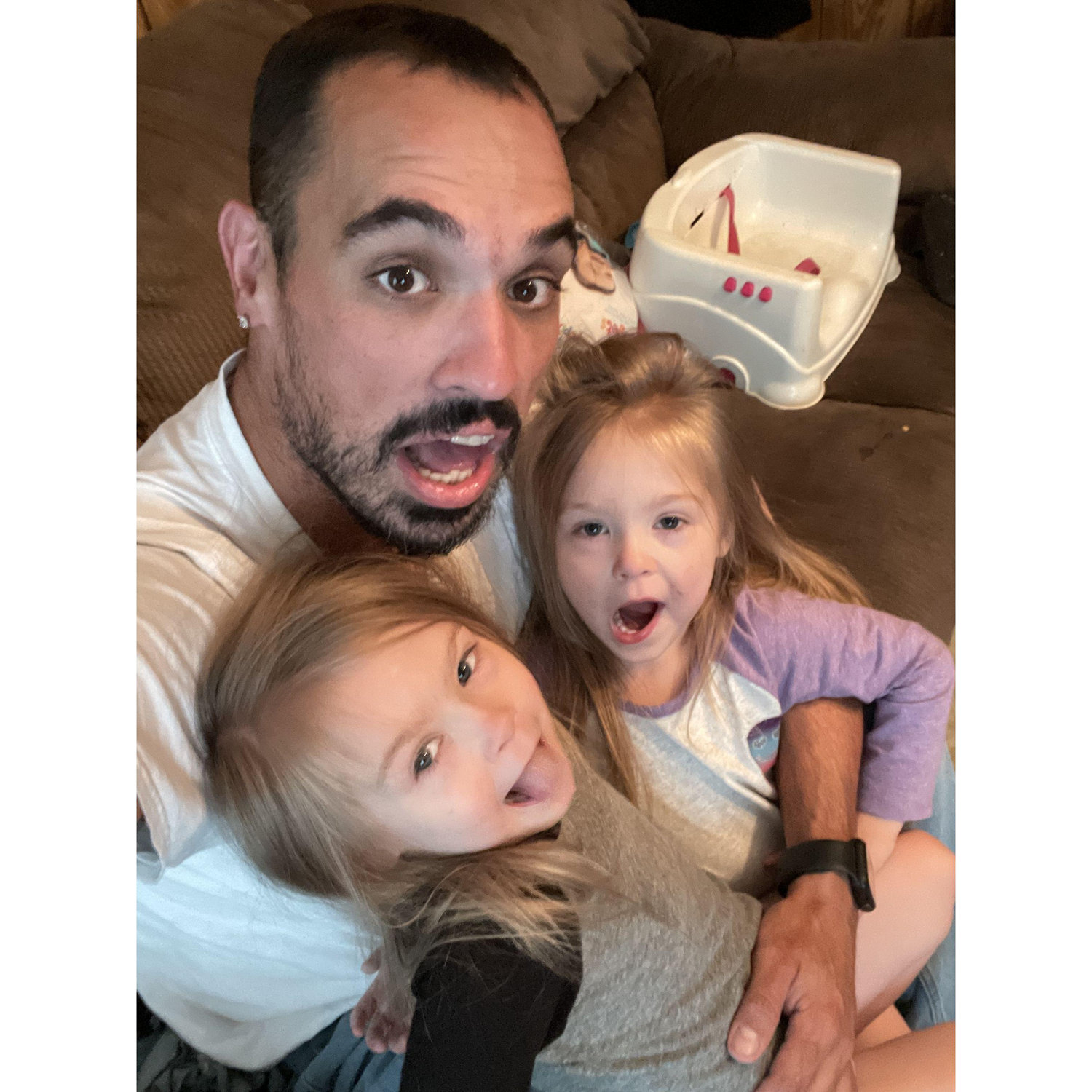 Anthony with the twins