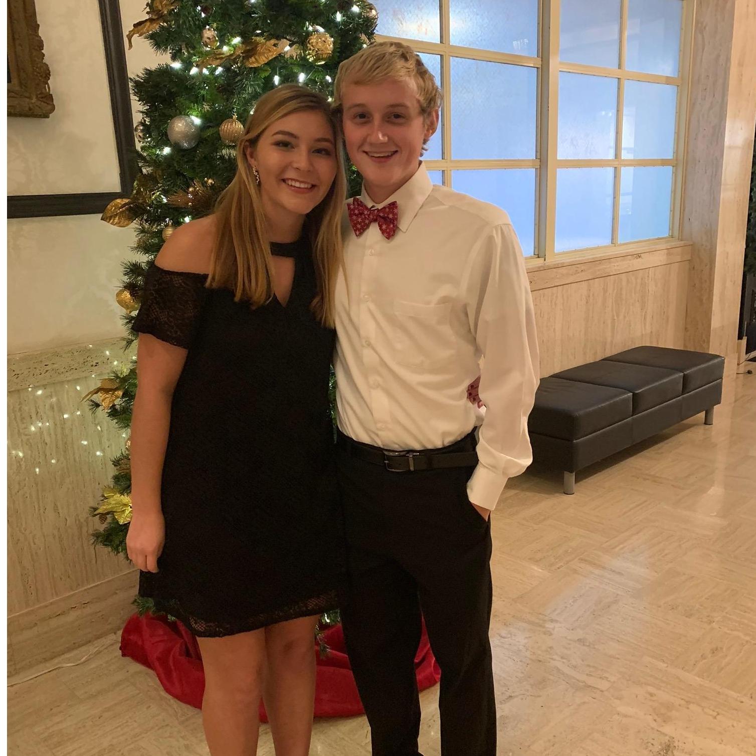 Photo ops are always necessary at the Miller Scott banquet.