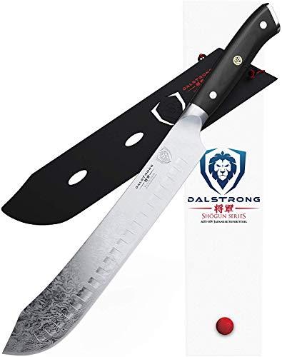 DALSTRONG Bull Nose Butcher Knife - Shogun Series - 10" -Japanese AUS-10V Super Steel - Vacuum Heat Treatment - with Sheath - Meat, BBQ, Breaking Knife