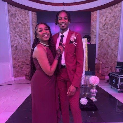 Our first time being in a wedding together! We clean up nice! Congrats to The Moores!