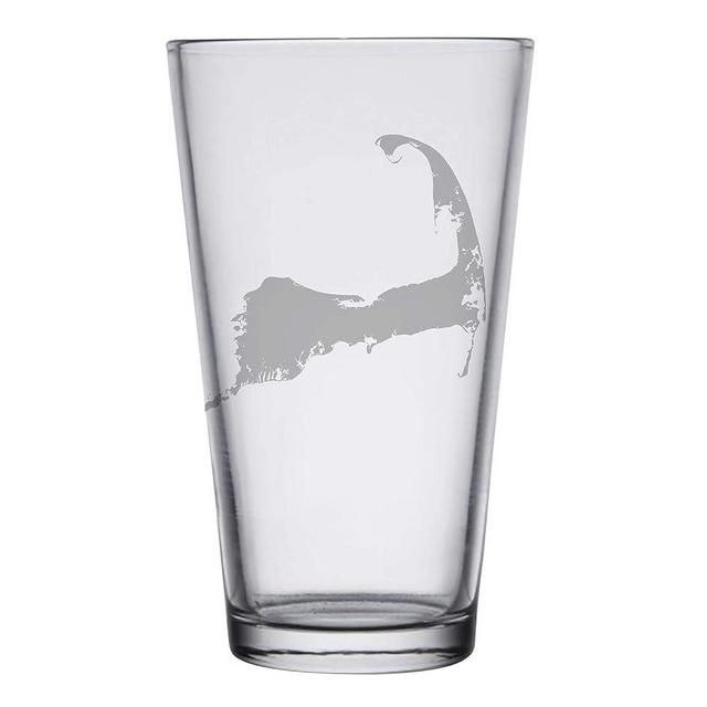 Cape Cod Map - Pint Glasses Set of 2