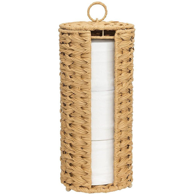 GRANNY SAYS Toilet Paper Storage Stand, Toilet Paper Holder Stand with Storage, Bathroom Tissue Holder, Freestanding Toilet Roll Holder Stand, Waterproof Toilet Paper Organizer for Bathroom