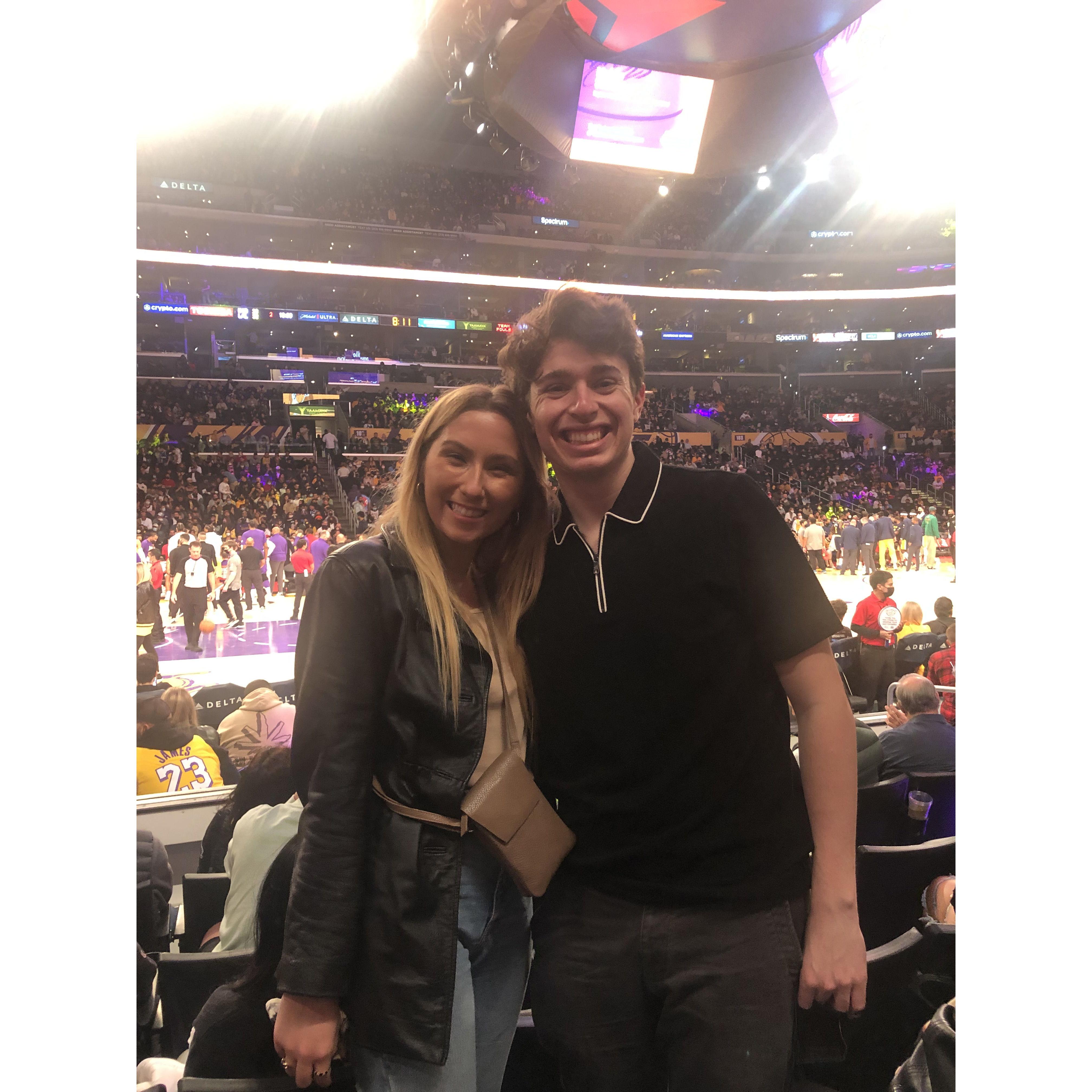 After being lifelong Lakers fans we finally got to attend our first Laker game in January 2022!