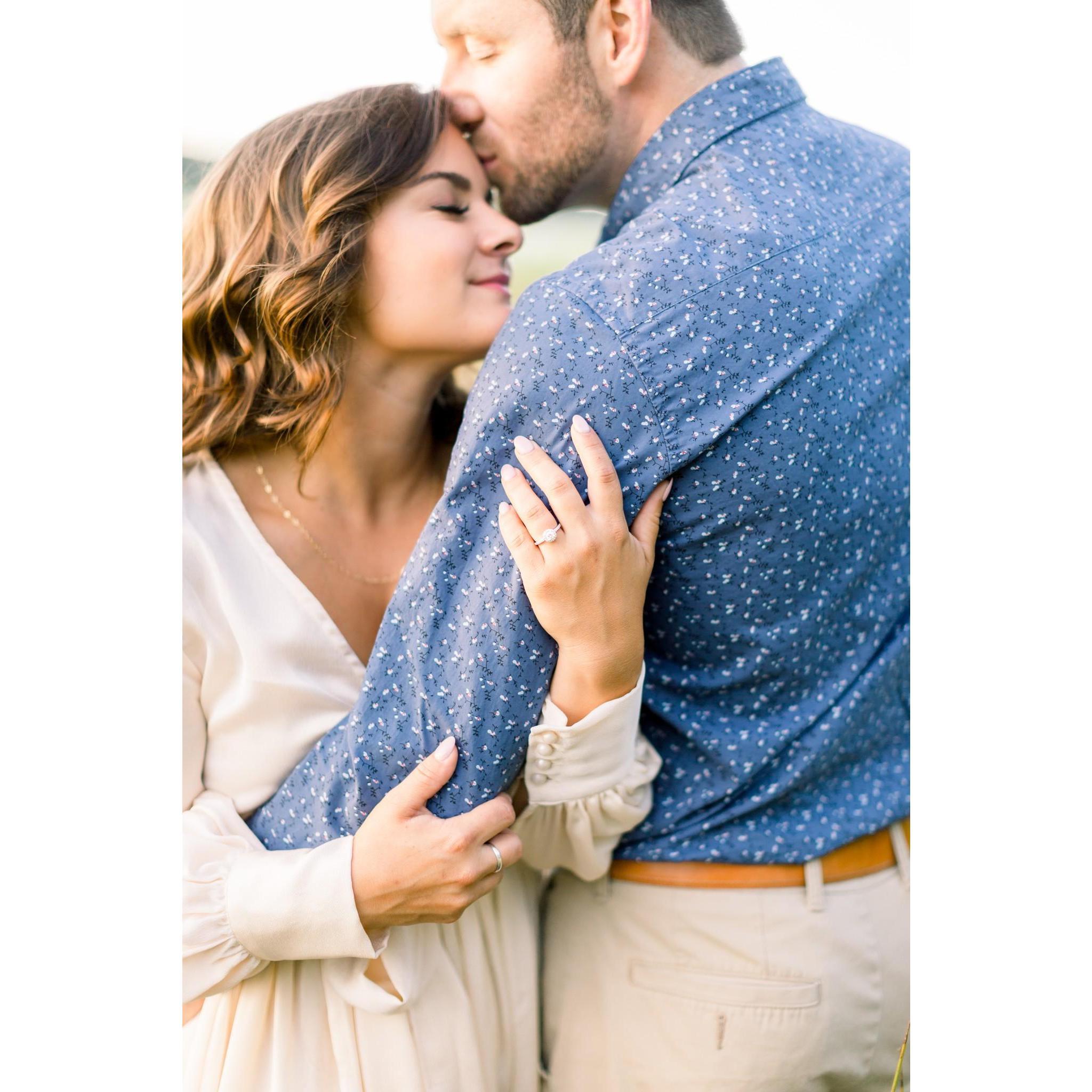 A photo from our engagement session by our wedding photographer, Sara Elizabeth Photography.
