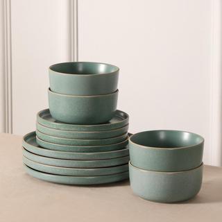 Earth & Clay Amber 24-Piece Dinnerware Set, Service for 8