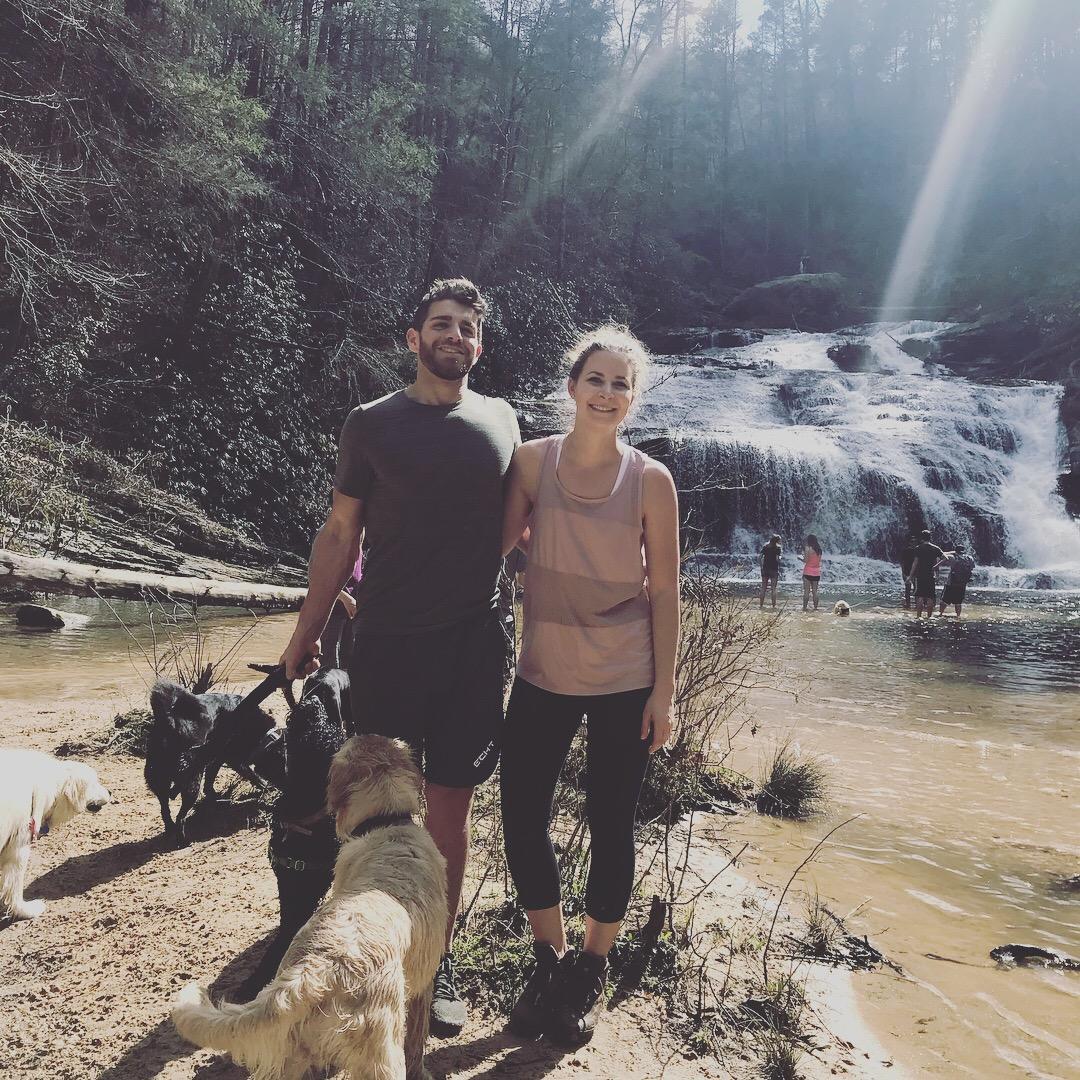 Hiking with the dogs is our favorite outdoor activity
