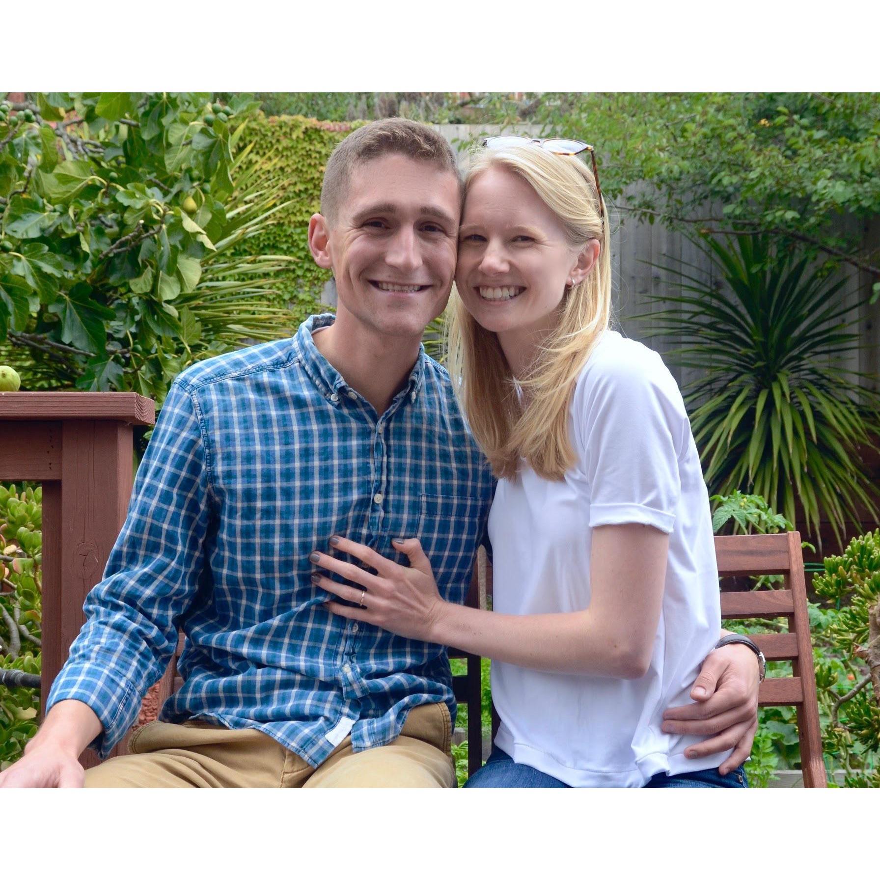 The engagement picture with Waffles is more fun, but this is still nice.