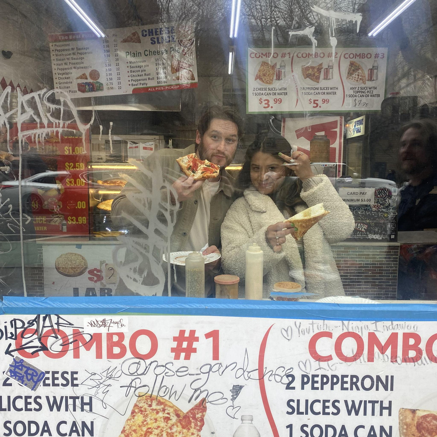 First slice as an engaged couple!