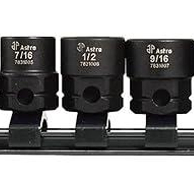 Astro Tools 78310 10-Piece 3/8" Drive Low Profile Nano Impact Sockets - SAE