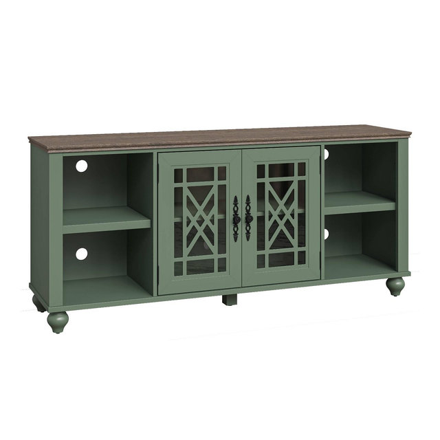 Festivo Vintage Style 60" TV Stand for TVs up to 70" Green
