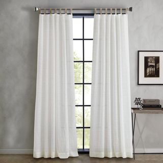 Antigua Jute Window Curtain Panel, Set of 2