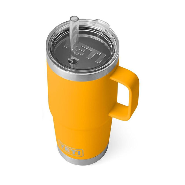 YETI Rambler 25 oz Straw Mug, Vacuum Insulated, Stainless Steel, Beekeeper