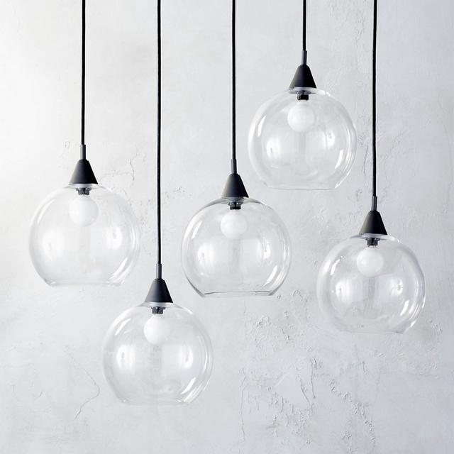 Firefly 5 Bulb Black Pendant Light
