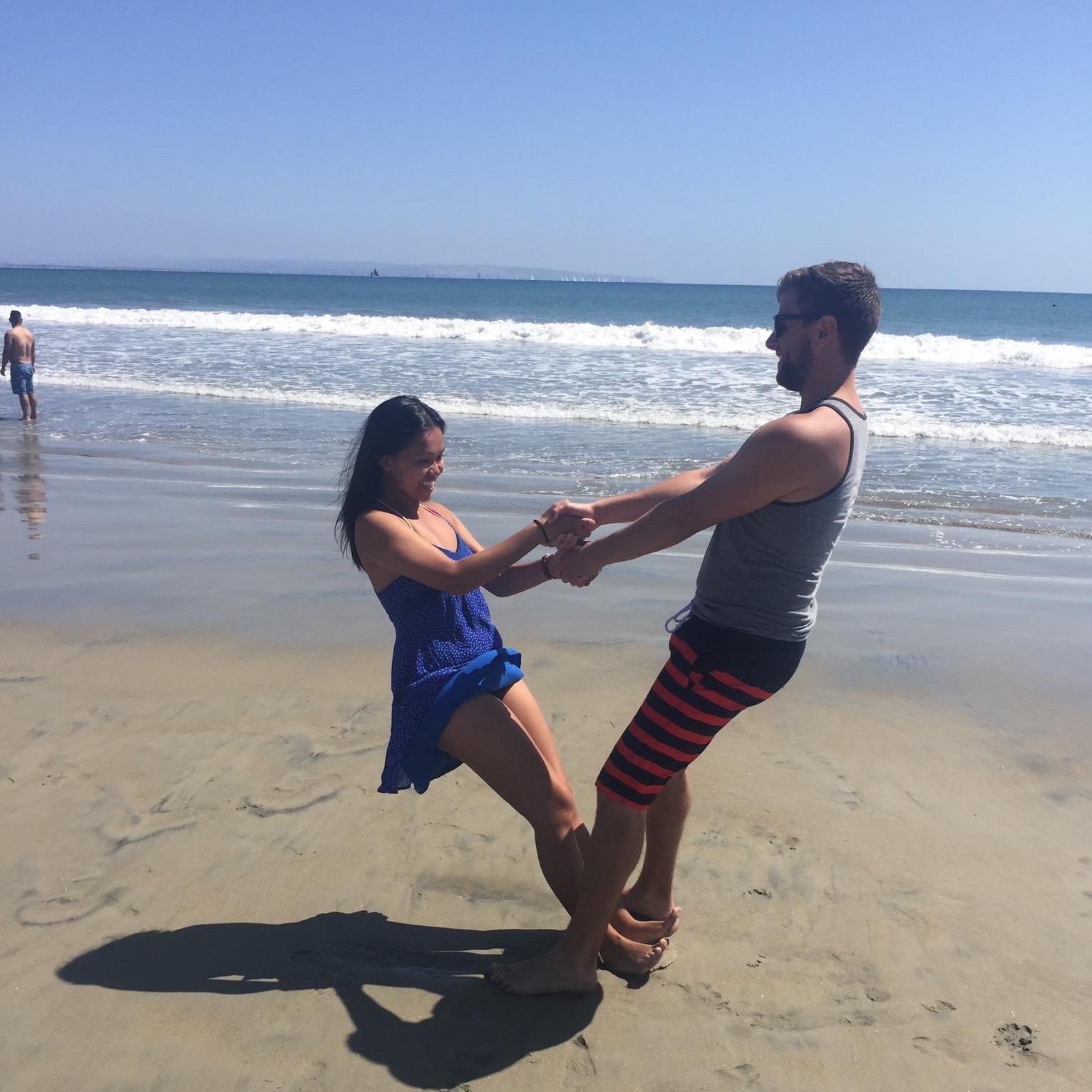 They dance anywhere and everywhere, from the carpet to the sand.