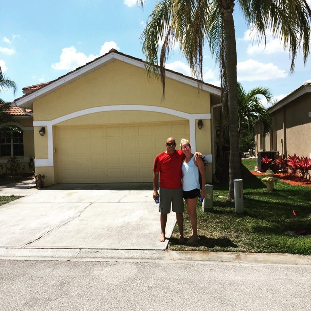 Surprise proposal after moving in our home with our families and friends on 4/29/2018.