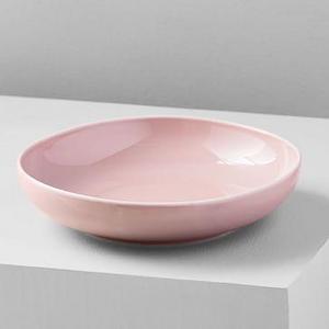 Organic Shaped Low Bowls, Adobe Rose