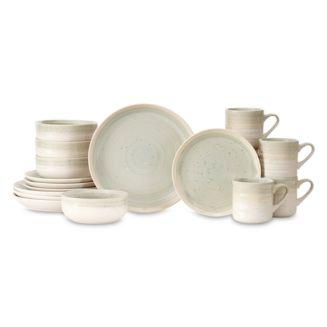 BAUM BROTHERS Vaughn 16 Piece Dinnerware Set, Service for Four
