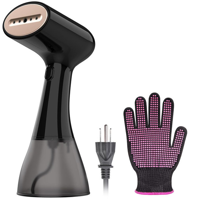 GS01 Handheld Clothes Steamer, 400ml Large Water Tank 1500W Fast Heat Up Portable Travel Wrinkle Remover