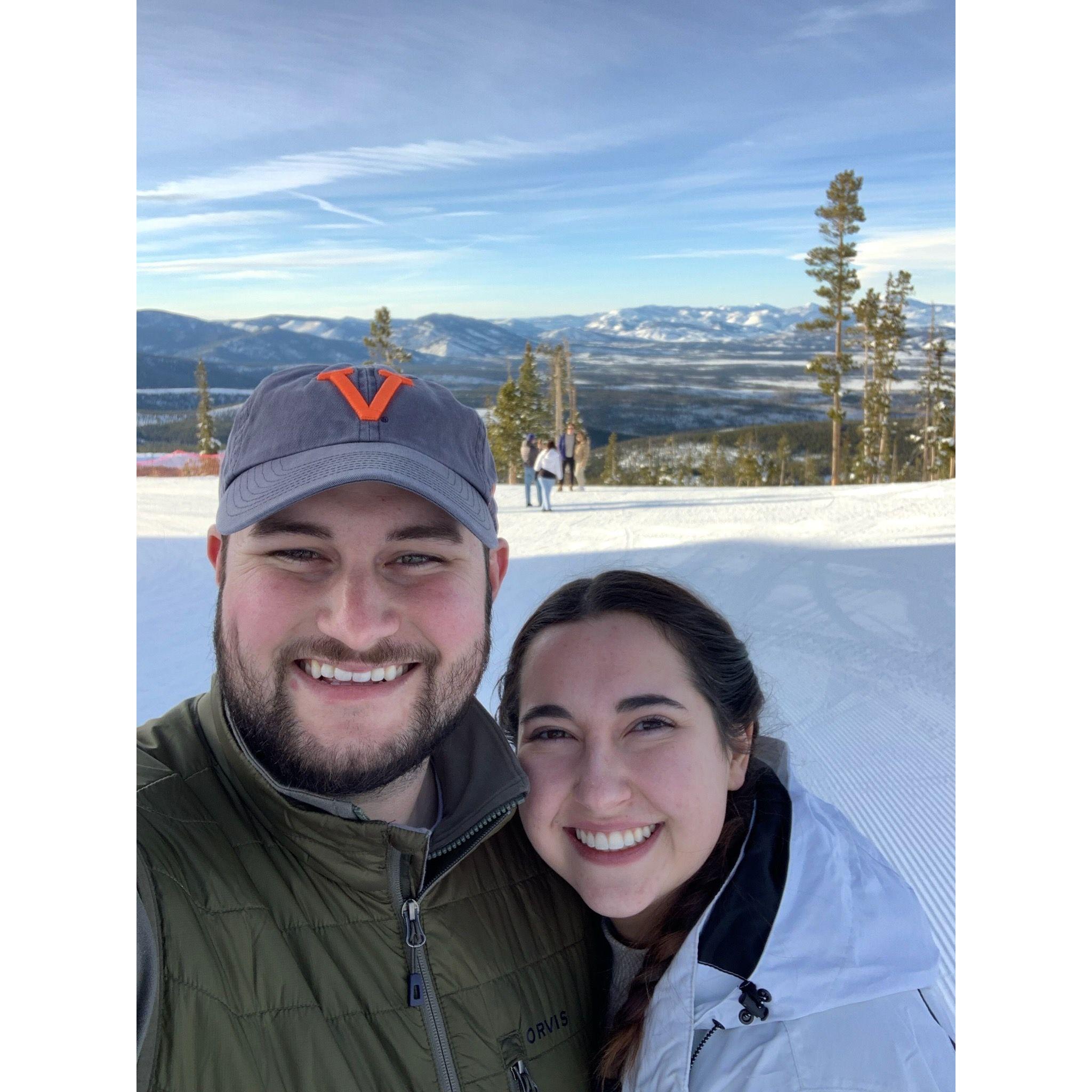 Beautiful views from the top of Winter Park during après-ski!