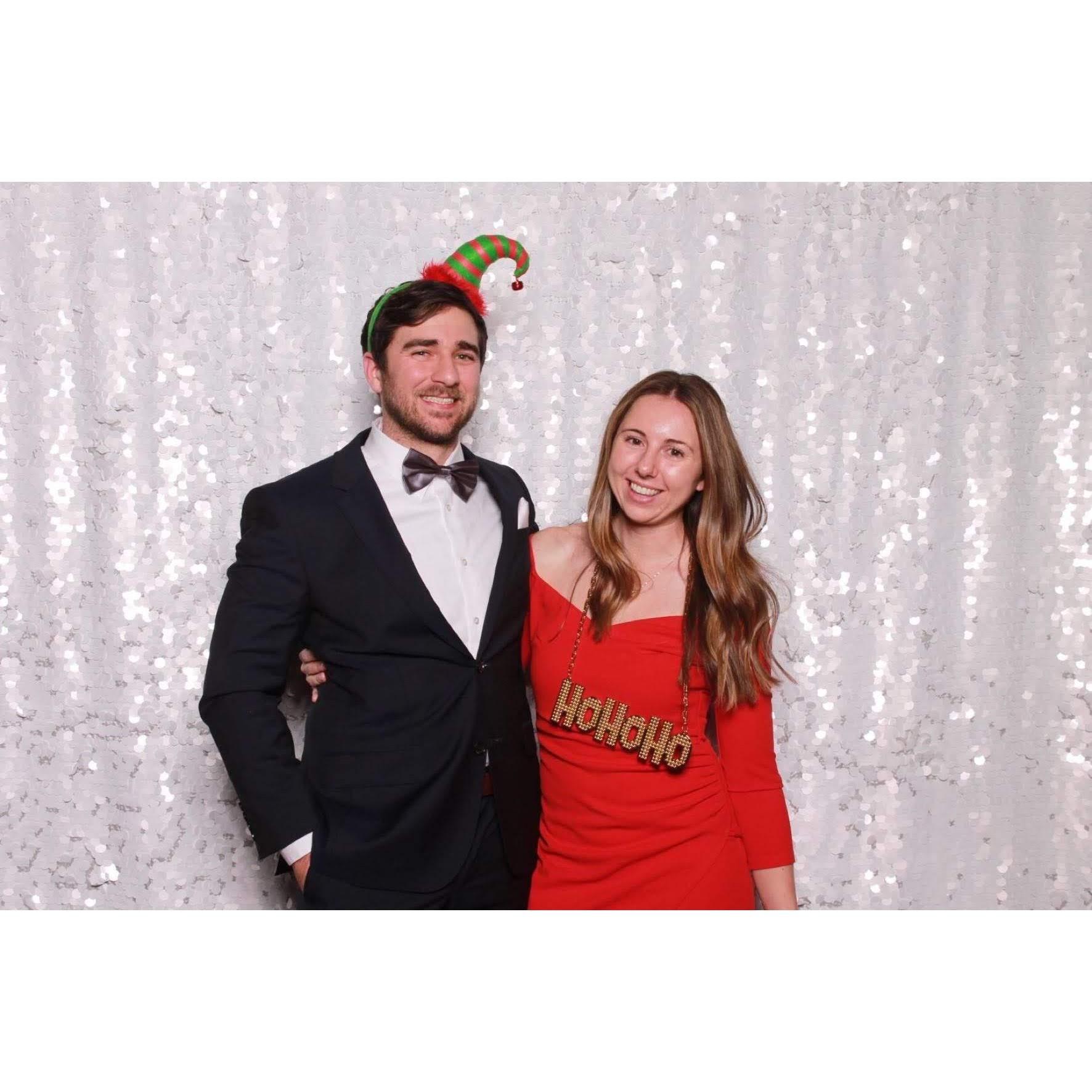 Party animals at a company Christmas party in 2019