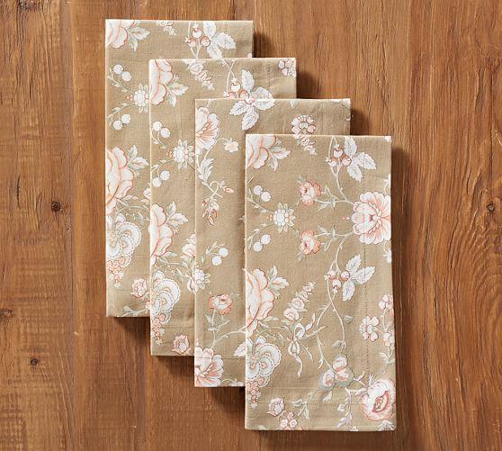 Vintage Floral Napkin, Set of 4