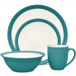 Noritake Colorwave 4-Piece Curve Place Setting Turquoise