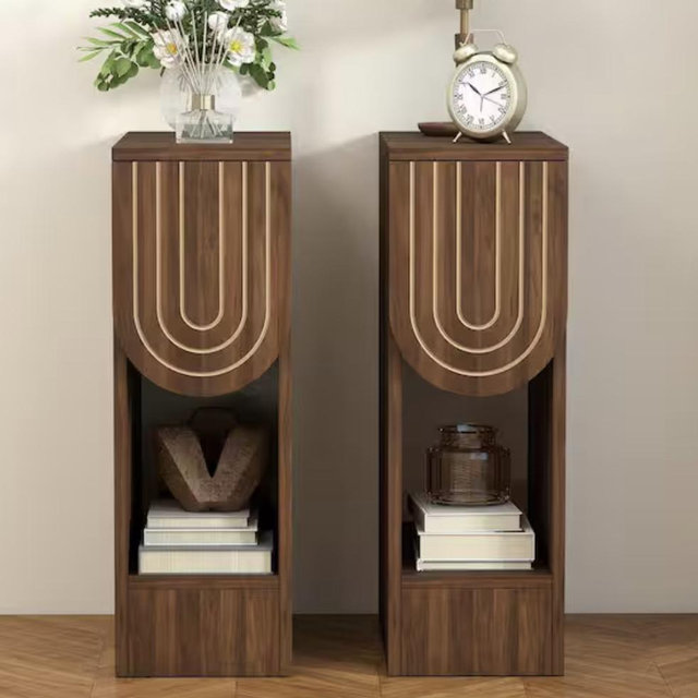 Walnut Set Drawer Nightstands